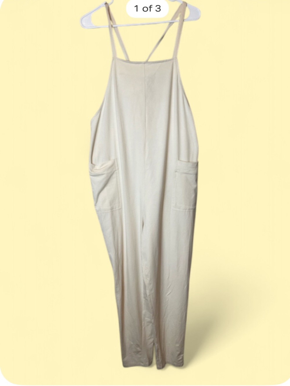 STORQ Maternity Anytime Overalls/Jumpsuit in Cream Size 3